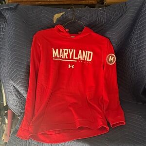Under Armour Red Maryland Hoodie